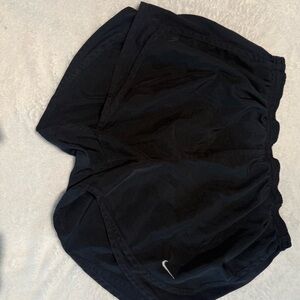 Black Athletic Shorts with Logo